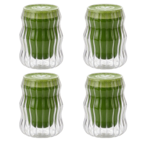 Handgeblazen Dubbelwandige Glazen - 350ML - 4 Stuks 1