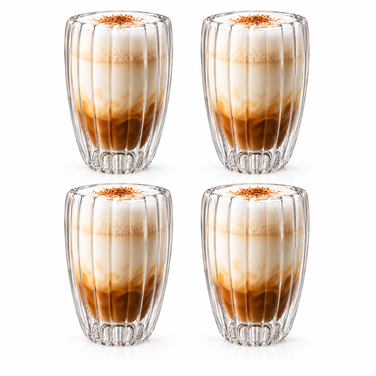 Handblown Double Walled Glasses - 450ML - 2 Pack