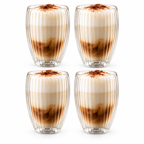 Handblown Double-Walled Glasses - 350ml - Set of 4